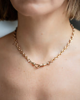 Vintage Albert Watch Chain on model.