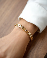 Identity Chain Bicolor Tourmaline Bracelet 003 on model.