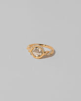 View from the side of the Entwine Ring on light color background.