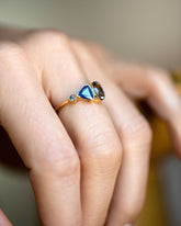 Nemesia Ring on model.