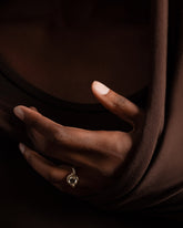 Styled image featuring the Entwine Ring.