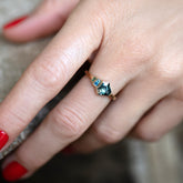product_details::Alchemilla Ring on model.