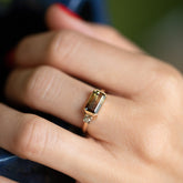 product_details::Ansellia Ring on model.