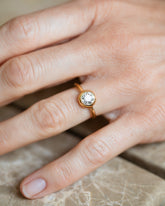 Diamond Wellspring Ring on model.