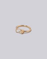 View from the side of the Duet Ring on light color background.