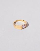 View from the side of the Mirror Ring on light color background.