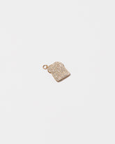 Toast Charm - Pavé on light color background.
