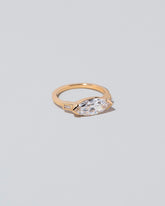 View from the side of the Fins Ring on light color background.