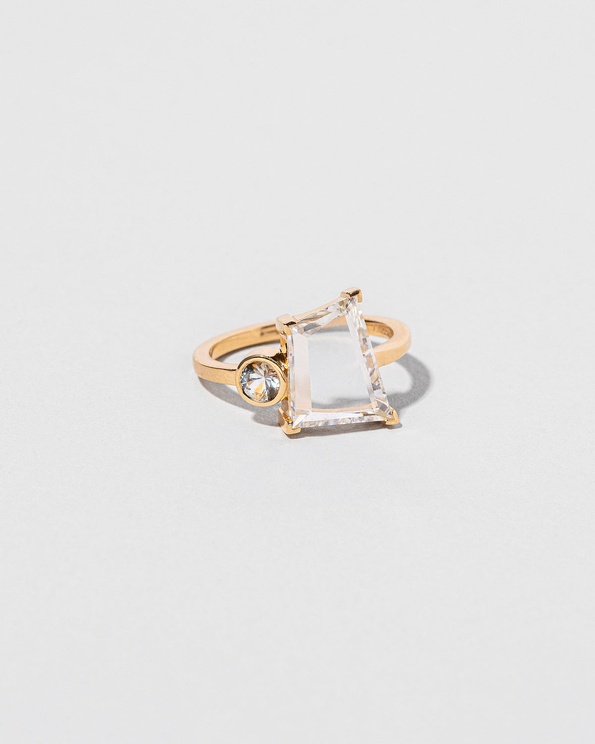 Trapezoid Portrait Cut Diamond Ring