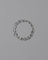 CRZM Sterling Silver Mini Yuba Bracelet on light color background.