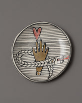 Suzanne Sullivan Mini Dish on grey color background.