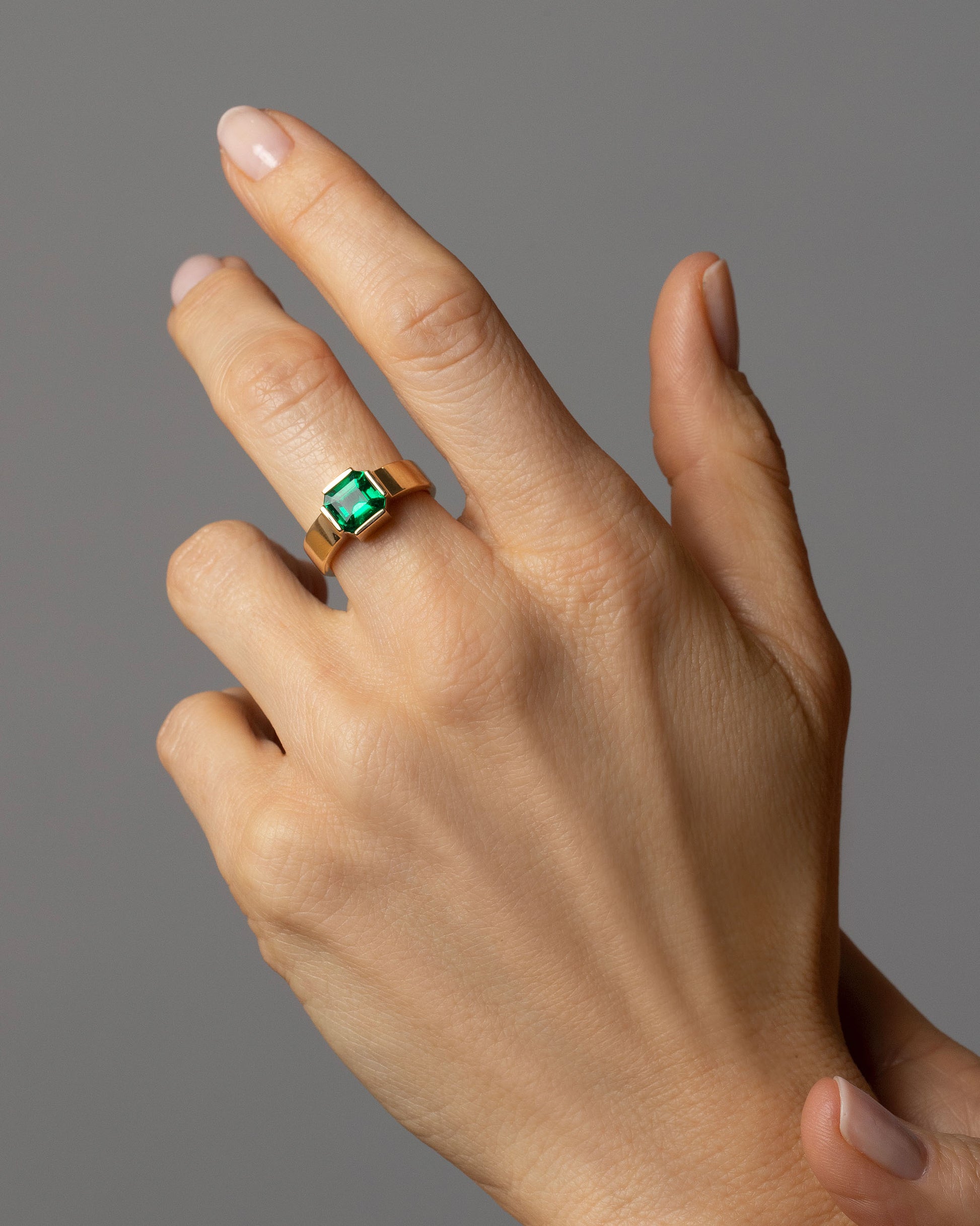 Enfold Ring on model.