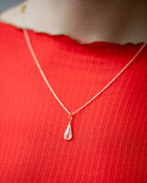 State Shifter Diamond Pendant on model.