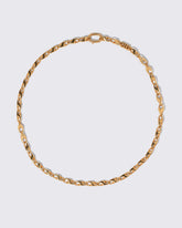 Vintage Triple Nine Chain Necklace on light color background.