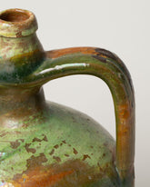 Closeup details of the Apotropaia Large Handled Vessel on light color background.