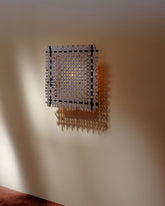 Styled image of the Bower Studios Woven Mirror I.