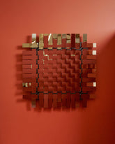 Styled image of the Bower Studios Woven Mirror III.