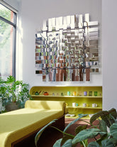 Styled image of the Bower Studios Woven Mirror III.