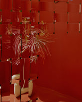 Closeup details of the Bower Studios Woven Mirror V.