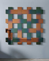 Bower Studios Lattice Mirror 4 In Gradient Cyprine on light color background.