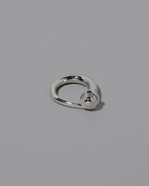 CRZM Sterling Silver Boulder Ring on light color background.