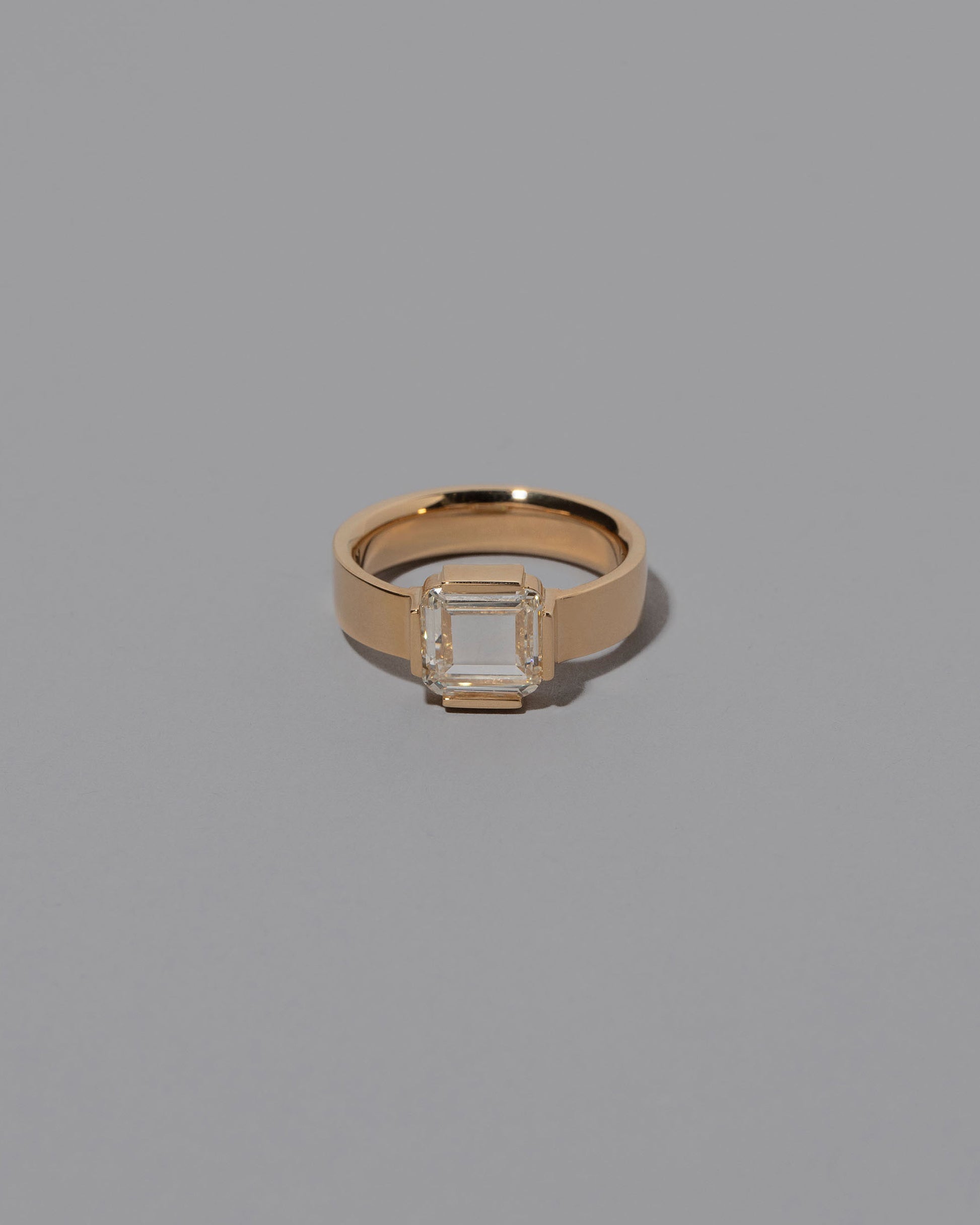 Flatten Ring on grey color background.