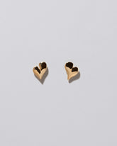 Thousand & One Night Heart Stud Earrings on light color background.