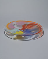 Bow Glassworks Tutti Frutti Platter on light color background.