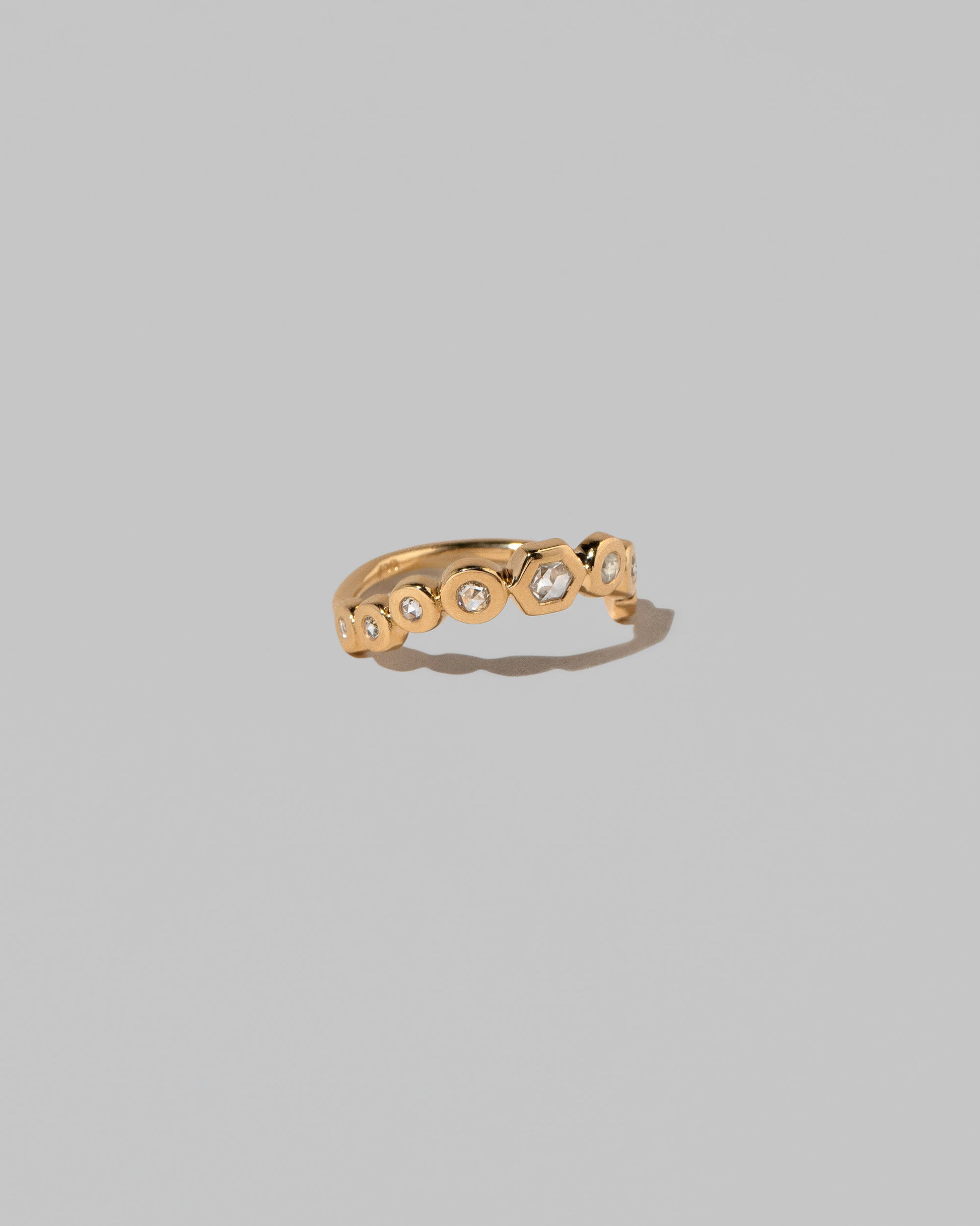 View from the side of the Inertia Ring on light color background.