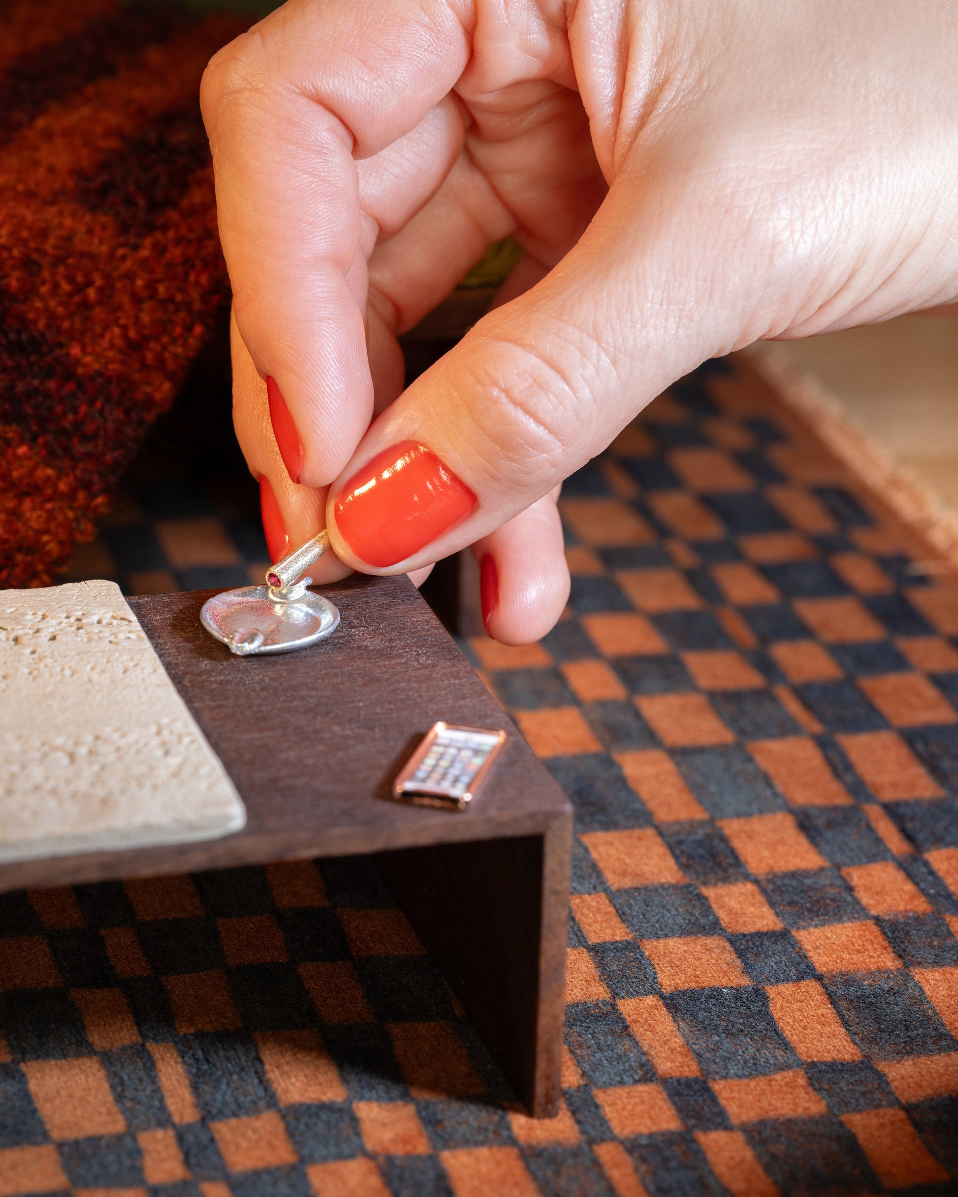 The Lit Joint Charm on model.