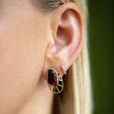 product_details::Lycaste Earrings on model.
