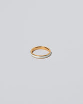 Enamel Band in White Out on light color background.