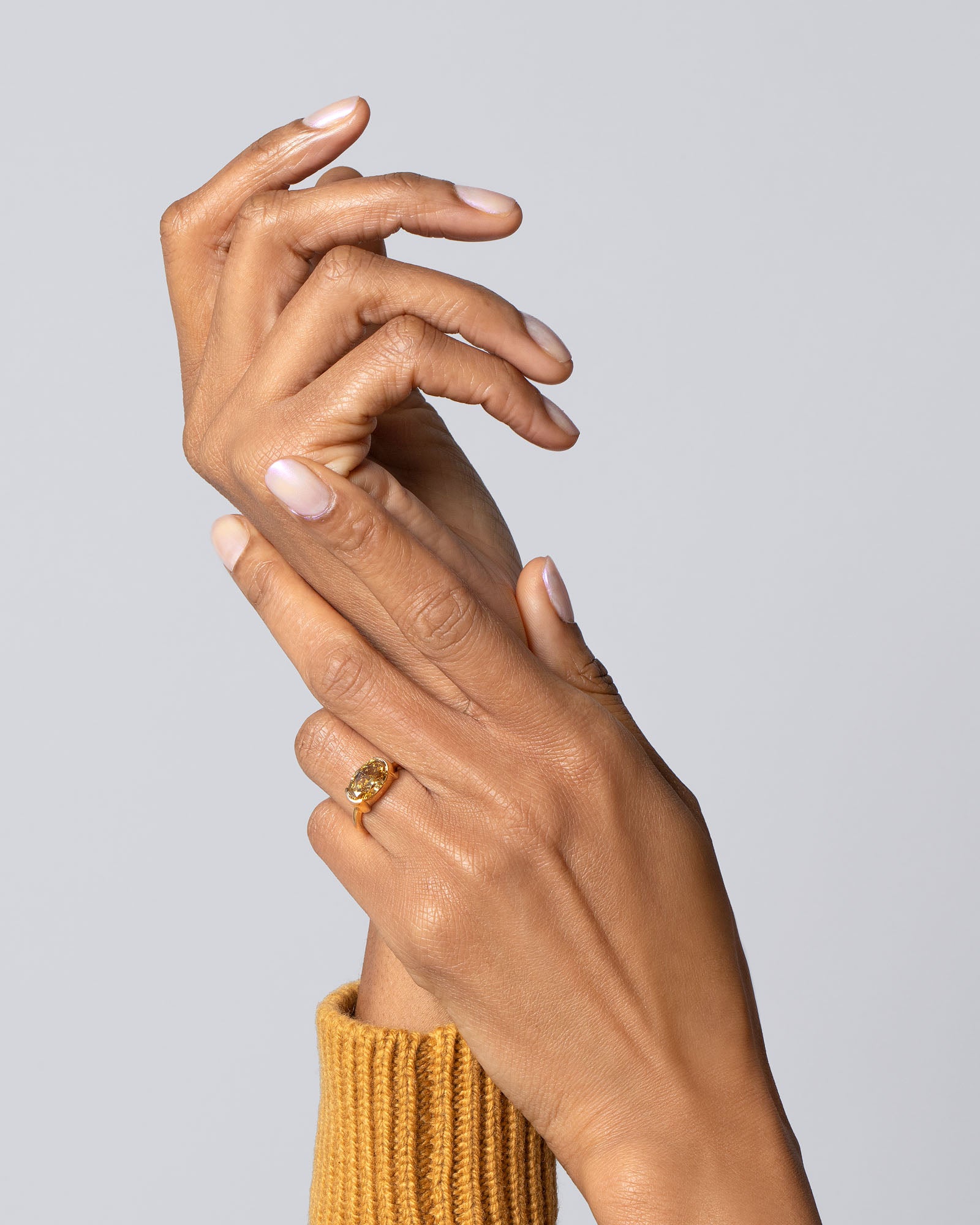 Exhilaration Ring on model.