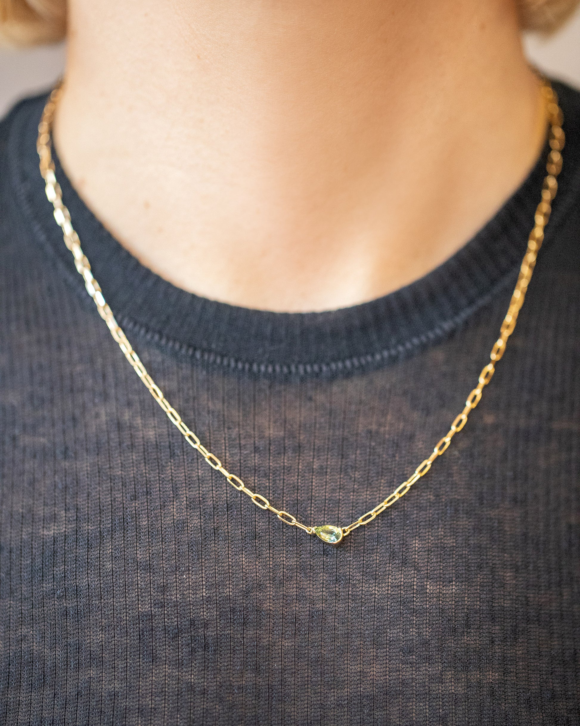 Northern Lights Necklace 003 on model.