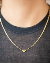 Northern Lights Necklace 005 on model.