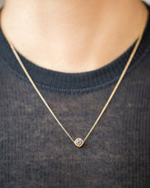 Northern Lights Necklace 007 on model.