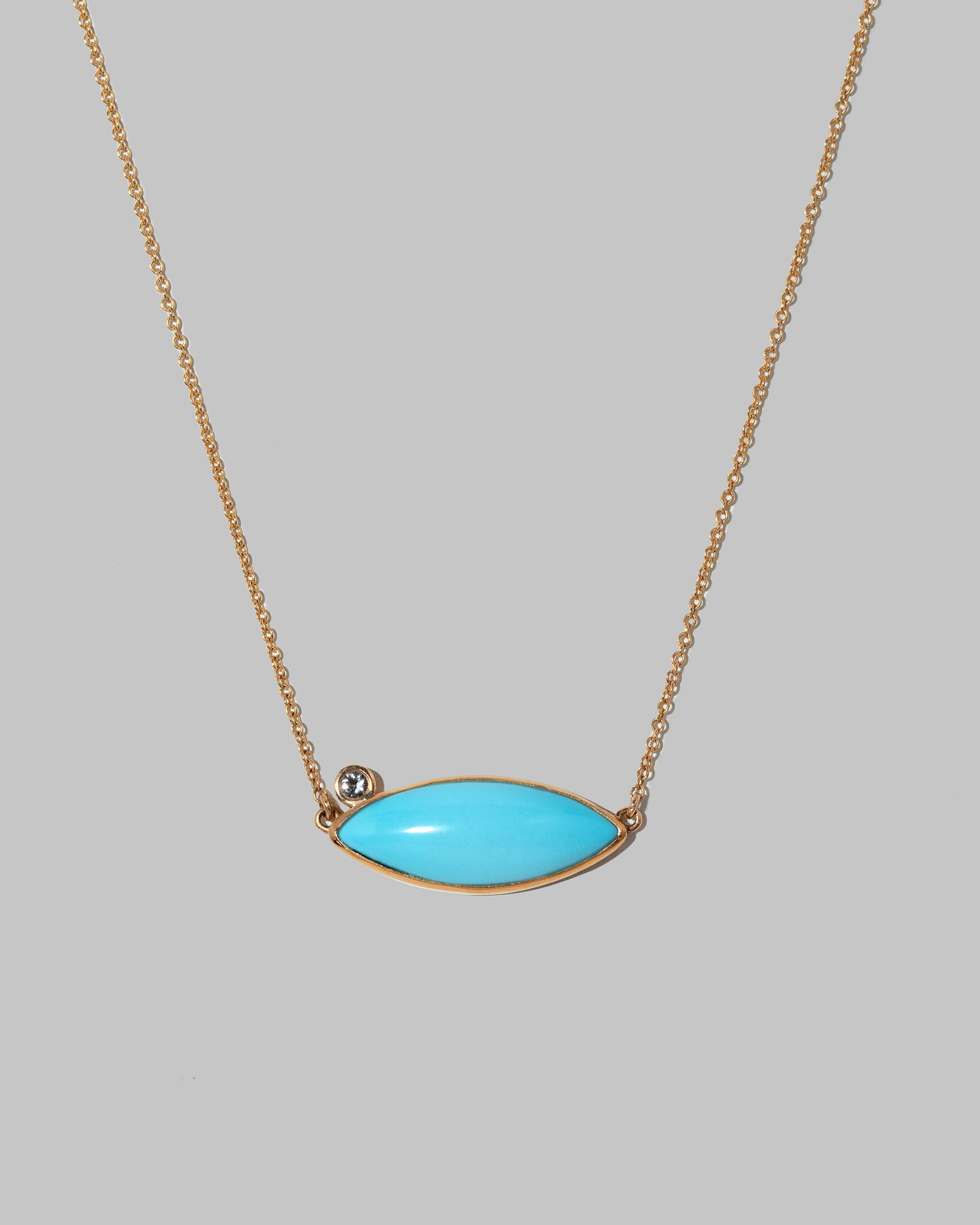 Closeup details of the Sonora Necklace on light color background.