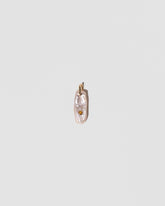 November Birthstone Pearl Pendant With Citrine on light color background.