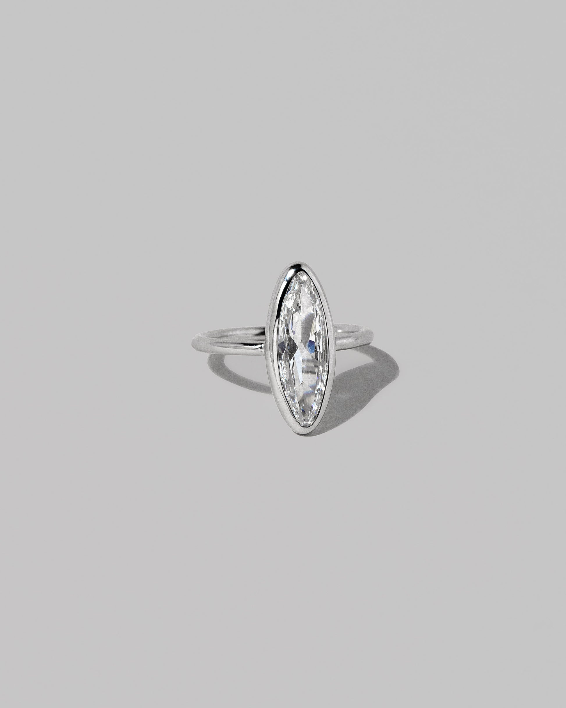 View from the side of the Supernova Ring on light color background.