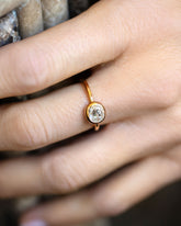 Gusher Diamond Ring 018 on model.