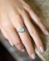 Gusher Diamond Ring 028 on model.