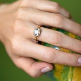 product_details::Gusher Diamond Ring 031 on model.