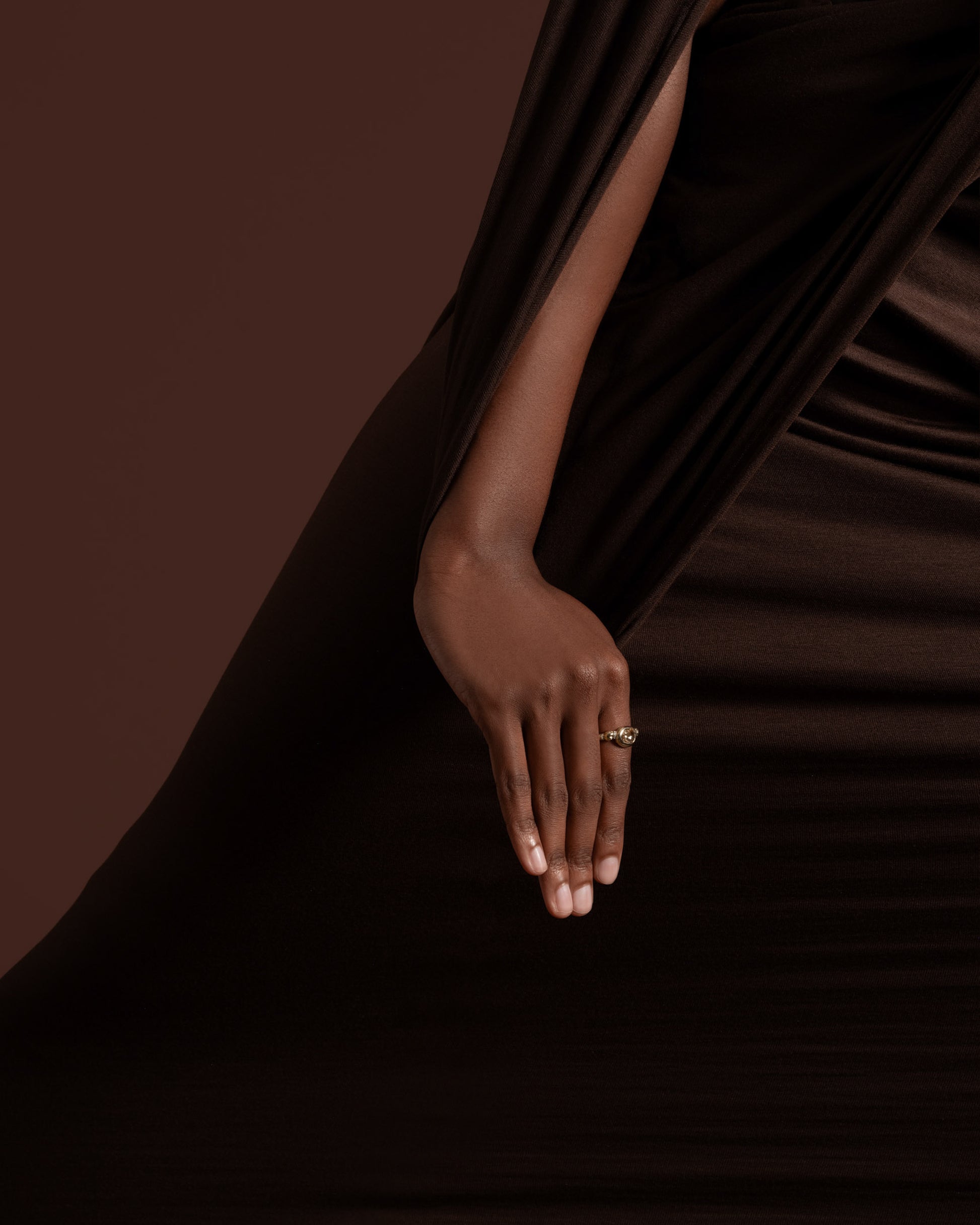 Styled image featuring the Wrapped Ring.