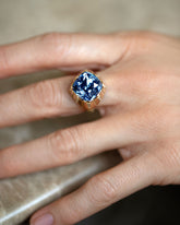 Alluim Ring on model.