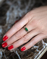 Amaranth Ring on model.