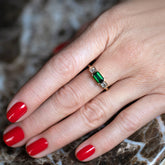 product_details::Amaranth Ring on model.