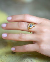 Ambrosina Ring on model.