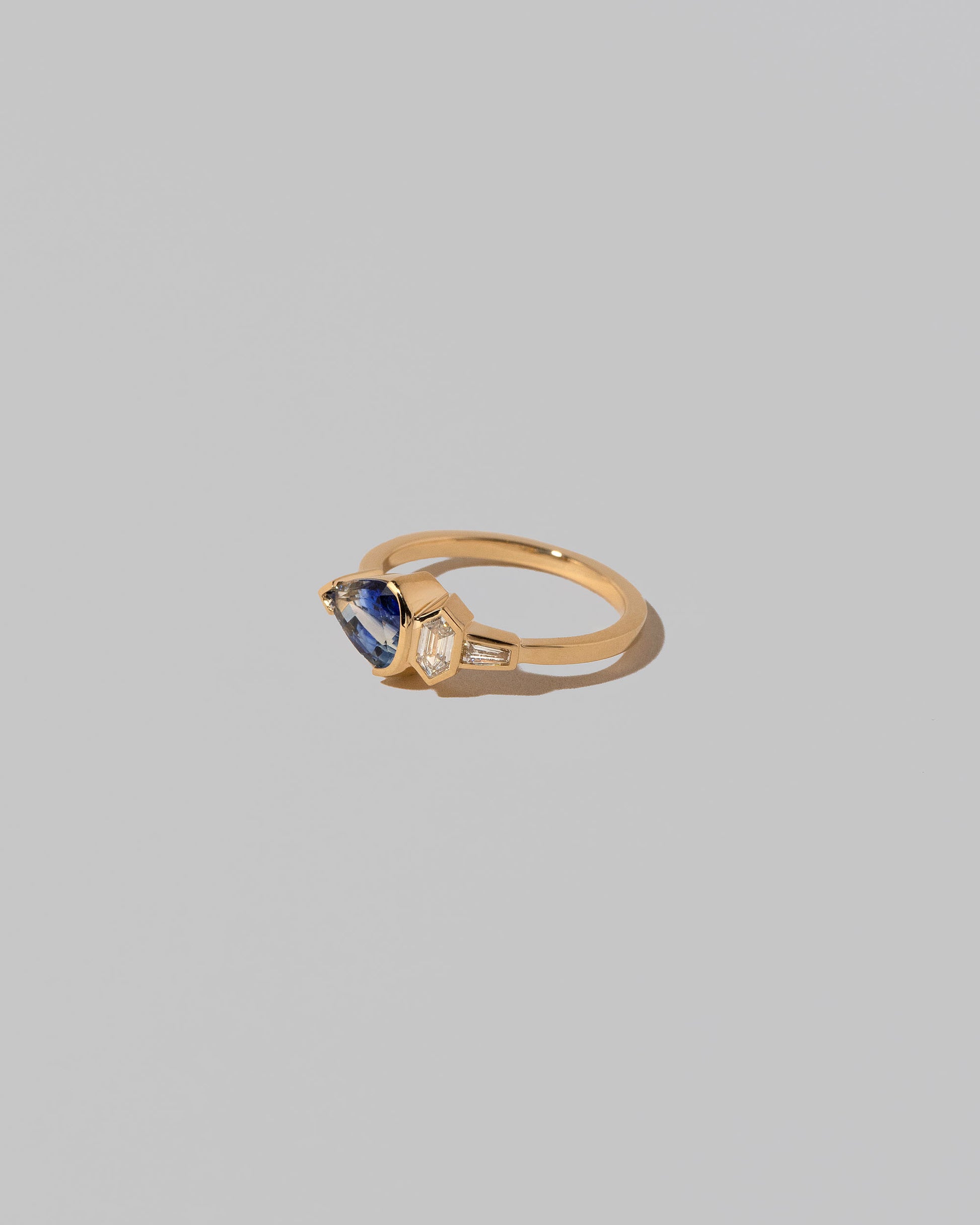 View from the side of the Camassia Ring on light color background.