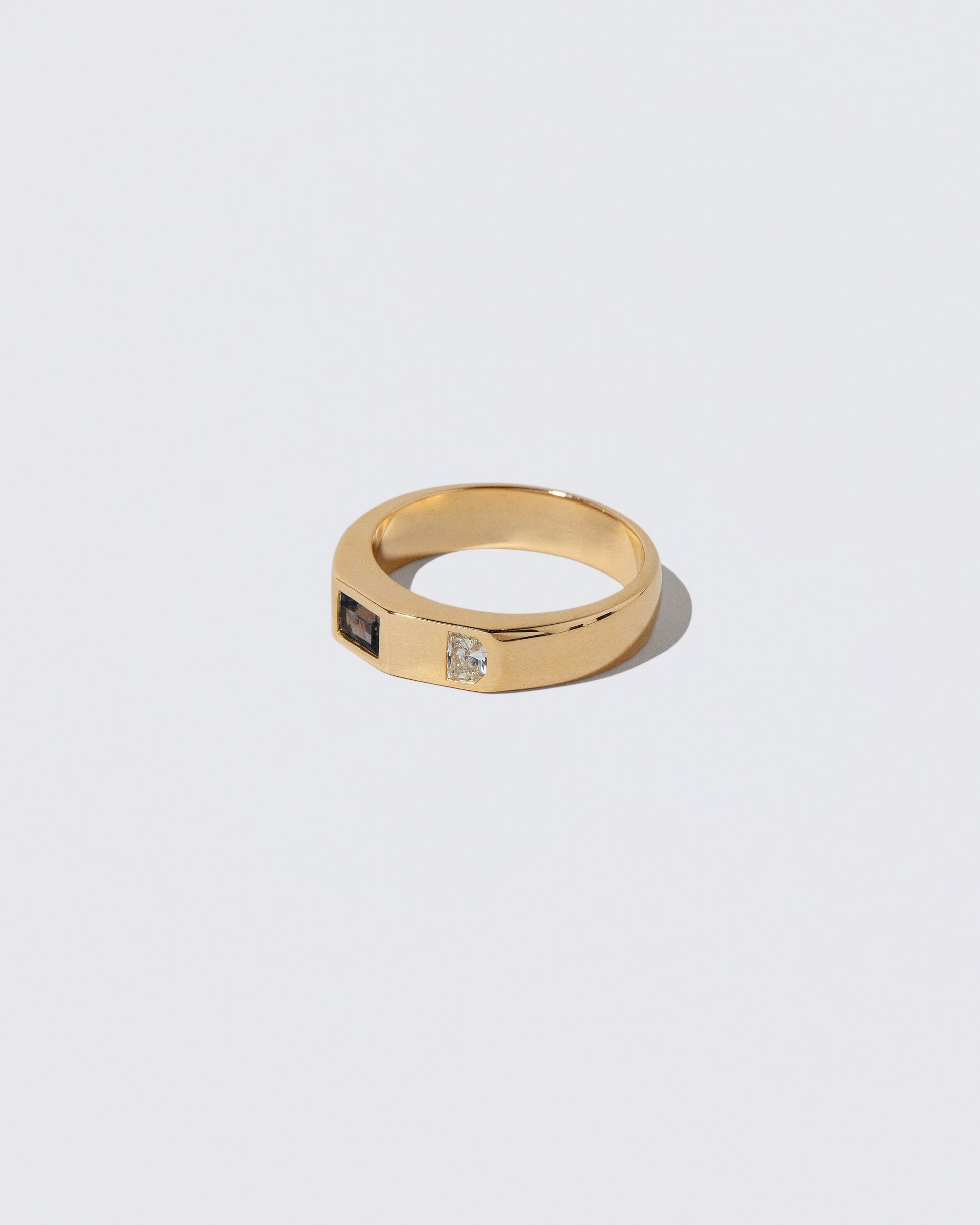 View from the side of the Component Ring on light color background.