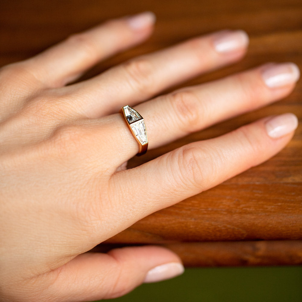 product_details::Doppiare Ring on model.